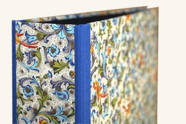 noble folder linen bird orange